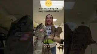 Beautiful happy army girl got shoe and dress #usarmy #army #military #shorts #beautiful #armygirl