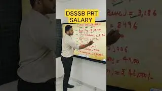 DSSSB PRT Salary #dsssb #dsssb2024 #dsssbprt #dsssbprtpreparation #shorts #short #shots