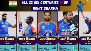 All 32 ODI Centuries 💯of Rohit Sharma Ranked! 🏏🔥| Complete List!