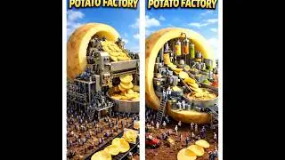 🔥Mega Chips Factory 🍟&rdquo;#AINeonFood#QuantumChefAI#AIFood#FoodMagic#ViralShorts