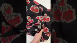 Шелк креповый Alexander McQueen &bull;poppy print&bull;