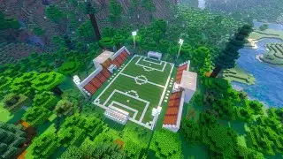 how to build a football/soccer stadium in minecraft 2025