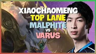 XiaoChaoMeng Challenger Malphite Top Lane Strategy and Teamfight Execution Engsub