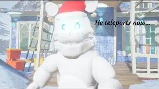 Christmas Fredbear traumatizing youtubers for 2 minutes (hello neighbor mod)