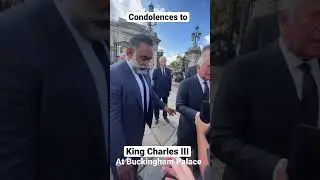 Condolences to King Charles III at Buckingham Palace