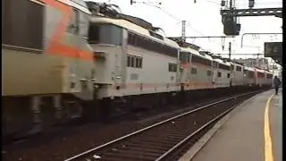 SNCF Villeneuve St Georges  2 Large Loco Convoys   15 6 2000