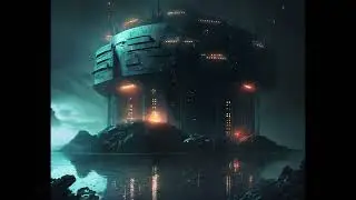 Rainy cinematic ambient music // Midjourney AI art