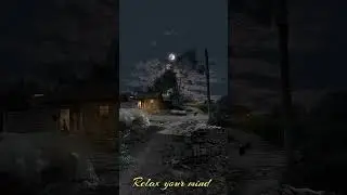 village night view status Moon Light Sky Background