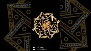 Golden Mandala created with procreate | Digital Art | (#shorts ) #63