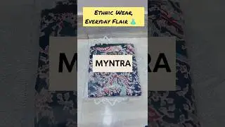 Everyday flair,,ethnic wear from Myntra&hearts;️ #fashion #viral #youtubeshorts #shorts#myntra#trending
