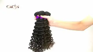 CACIN top quality virgin hair deep curly, curly human hair extensions