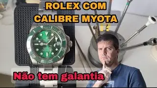 RELÓGIO ROLEX RÉPLICA COM MÁQUINA RÉPLICA DG2813 DE CALIBRE MYOTA 8215, SERÁ QUE É BOM