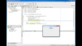 JAVA Swing Tutorial 5 - Add an actionListener to a button