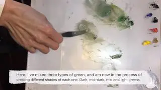 Palette Cam for the painting, 'Out on a Limb'.