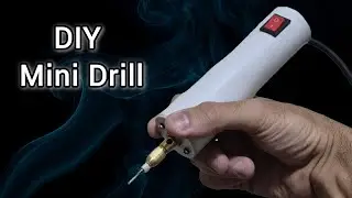 DIY Mini Dremel Drill | howtomake carvingtool | diytools | dcmotorproject | crafttool pvcprojects