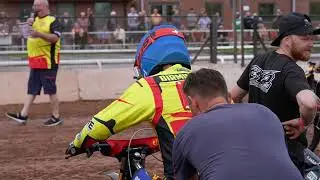 Speedway Paco Castagna On Parade & Pushed Off Birmingham Brummies v King's Lynn Stars 11/8/25.