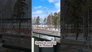 my first spring in Finland! 🤣 #finland #lappeenranta #spring