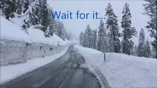 ROAD BURIED BY AVALANCHE DURING CONTROL OPERATION