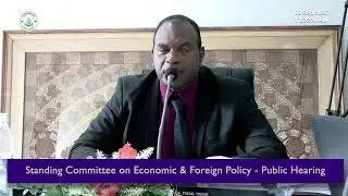 Standing Committee on Economic & Foreign Policies Public Hearing of 2025
