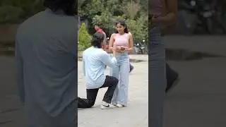 Proposal prank on cute girl🥀😂 #trending #funny #viral #propose #prankster #prank #fyp