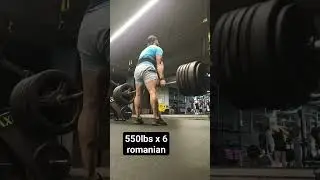 rumanian deadlift 550lbs x 6 #powerlift #deadlifting #motivation #romaniandeadlift #550lbs