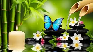 Relaxing Sleep Music with Bamboo Water Sound 🌿 Insomnia Relief, Calm Anxiety, Meditation Music