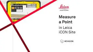 How to measure a point in Leica iCON site