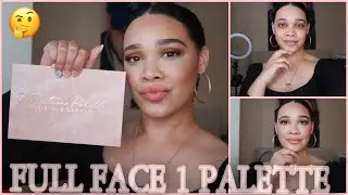 NEW DOMINIQUE COSMETIC TRANSITION PALETTE | REVIEW + FIRST IMPRESSIONS  | IT DIDNT GO WELL 😏