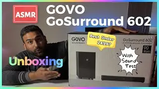 GOVO GoSurround 602 🔥 90W Powerhouse ⚡ 2.1 Channel Soundbar ⚡ UNBOXING | Under ₹2499 Price 🔊 - ASMR