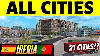 Iberia: All Cities | List of All Confirmed Cities + Road Network Map | New ETS2 Map DLC