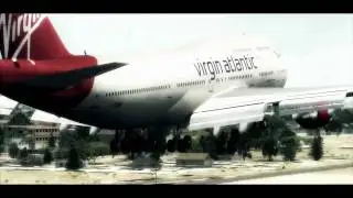 FSX Manchester to LAX Virgin Atlantic B747 HD REX FS recorder