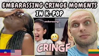 REACTION TO EMBARRASSING CRINGE MOMENTS IN K-POP (that make me want to hide)