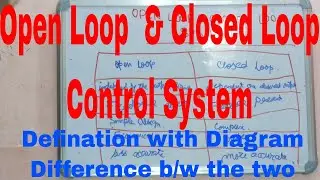 Open Loop and Closed Loop Control System|Open Loop Control System vs Closed Loop Control System