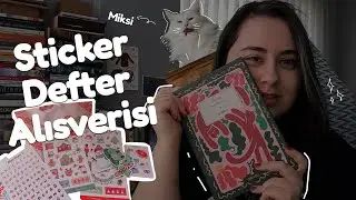 sticker ve defter alışverişi
