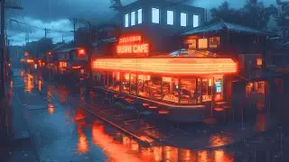 Late Night Focus Lofi 🌙 Tokyo Caf&eacute; Midnight Rain with 1980s & 90s Chill Beats