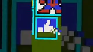 Minecraft falling pixel art in like button