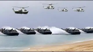 US Marines Storm the Beach in a Massive Amphibious Assault