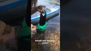 Ancre pour petits embarcations &agrave; remplir avec du sable et/ou des petits galets. Ancre SUP anchor