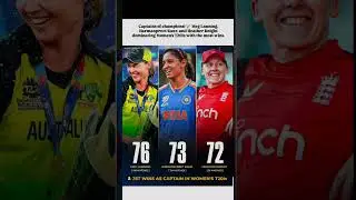 Women's Cricket Legends: Lanning, Kaur, Knight - Top T20I Captains by Wins! #indialegends