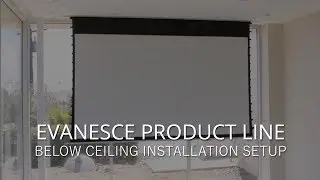 ✅ Elite Screens Evanesce Series Below Ceiling Installation