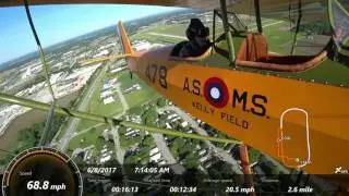 Pietenpol with corvair engine -Takeoff and Landing