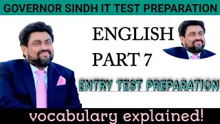 English (vocabulary) Governor Sindh IT test preparation (part 7) #governorsindh #trending #viral #ai