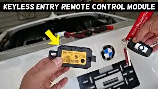BMW F30 F32 F36 KEYLESS ENTRY MODULE REMOTE CONTROL MODULE LOCATION REPLACMENT