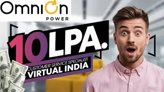 Customer Service Specialist at OmniOn Power | Virtual Job India 2025