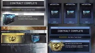 COD INFINITE WARFARE Summer, Daily, Weekly Contract Opening (Joint Ops + Sabre team)