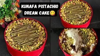 Dubai viral Pistachio kunafa dream cake😋❤️‍🩹🫰🏻#kunafa #pistachiokunafa #dreamcake #viral #viralcakes