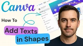 How To Add Texts in Shapes in Canva | Canva Text & Shapes Tutorial 2025