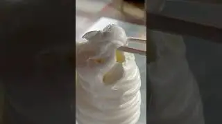 お箸で食べるロングソフトクリーム #shorts