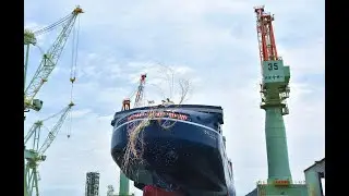 カーフェリーの進水式　令和3年11月から令和6年7月11日