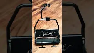 Miniature Modern Ski Lift Chair Demo Video #skiliftchair #skigift #skiwedding #snowboardstyle #home